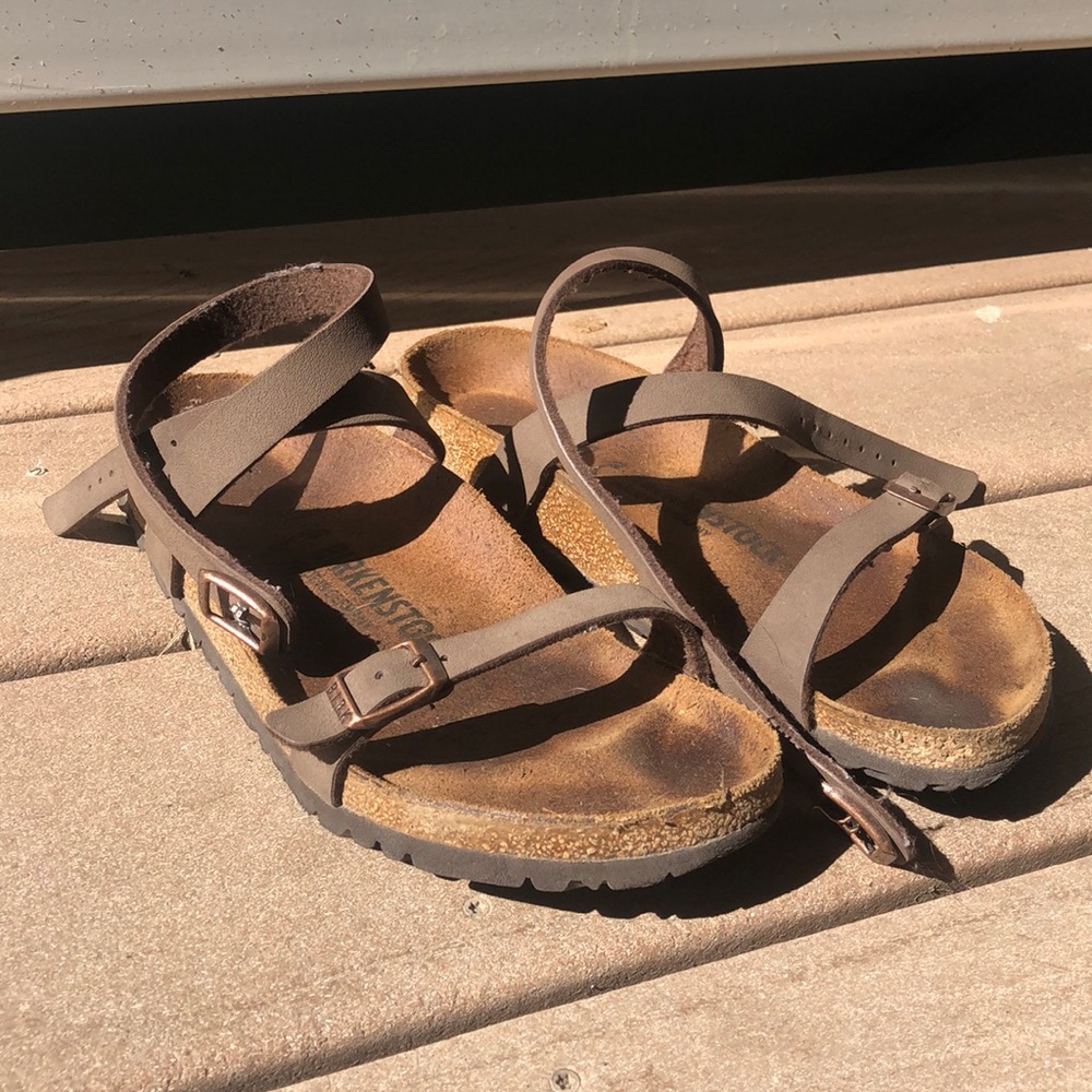 Birkenstock Dayola sandals with ankle straps